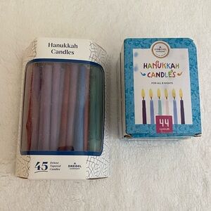 3 packages of Chanukah Candles Hanukkah Candles Menorah